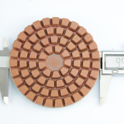 Pad de pulido de piso de diamante seco Nido de metal paquete peso bruto 0.740kg puede personalizar
