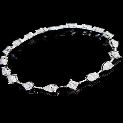 14K Brilliance Lab Hombre adulto hecho con diamantes Brazaletes Estilo de moda estrella