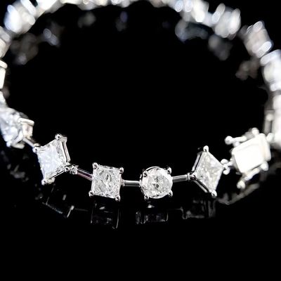 14K Brilliance Lab Hombre adulto hecho con diamantes Brazaletes Estilo de moda estrella